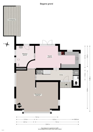 Floorplan - Marktstraat 1, 9363 GZ Marum